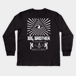 Big Brother, back print Kids Long Sleeve T-Shirt